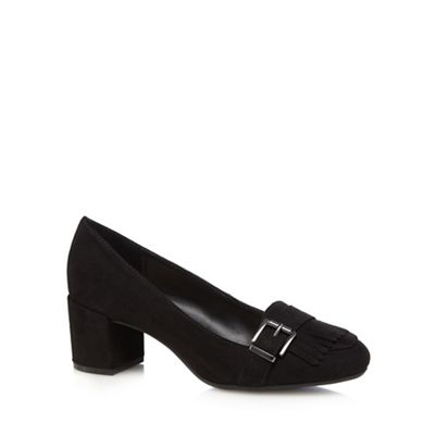 The Collection Black high loafer shoes
